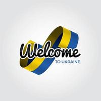 Welcome to Ukraine vector