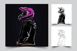 riders artwork illustration vector