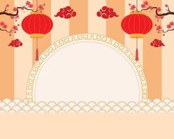 Chinese New year Social Post vector
