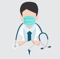 Doctor with stethoscope Medical vector