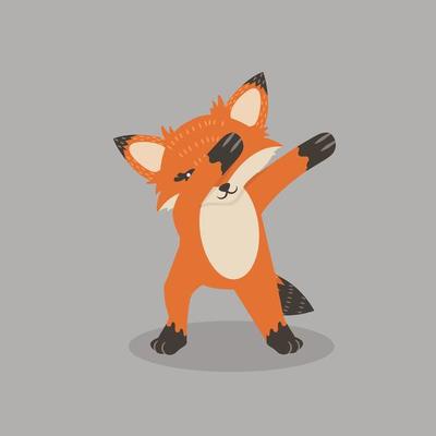 Fox dab dancing