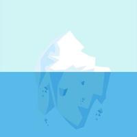 Underwater view of an iceberg