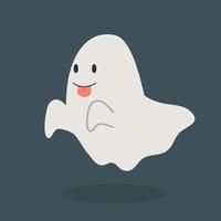Ghost icon with tongue out vector illustration