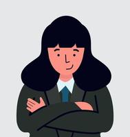 avatar de mujer de negocios vector