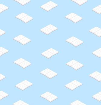 white open books seamless pattern vector
