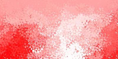 Light red vector background with polygonal forms.