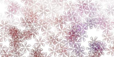 Light pink, red vector abstract layout with leaves.