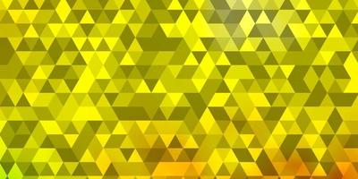 Light Red, Yellow vector background with triangles.