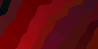 Dark Red vector pattern with curves.