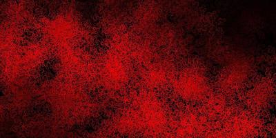 Dark red vector background with curved lines.