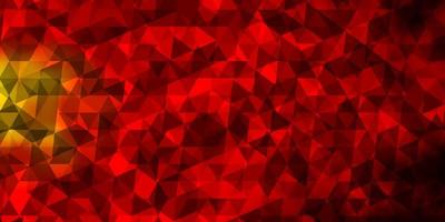 Dark Red, Yellow vector pattern with polygonal style.