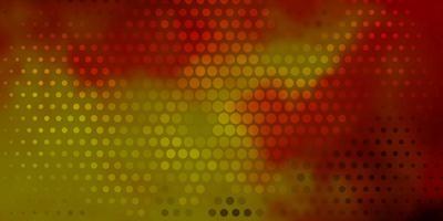 Dark Orange vector template with circles