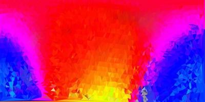 Dark pink, yellow vector gradient polygon layout.