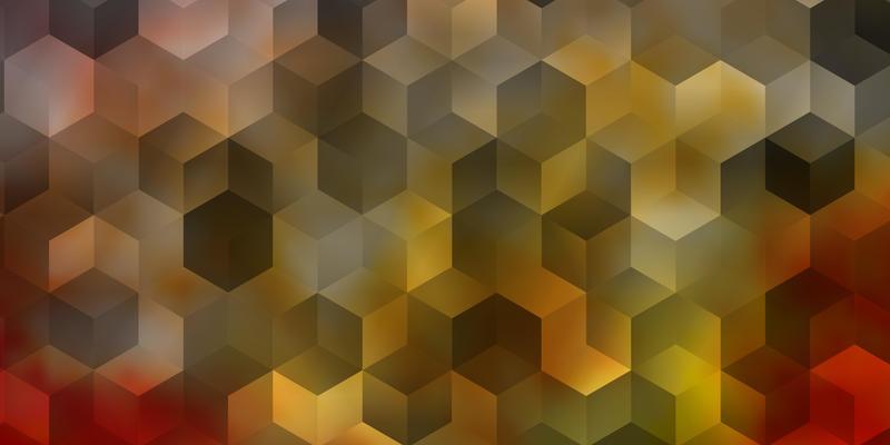 Light Pink, Yellow vector template in hexagonal style.