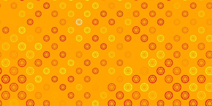 Light Orange vector pattern with magic elements.
