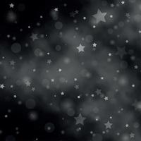 Light Gray vector background with circles, stars.