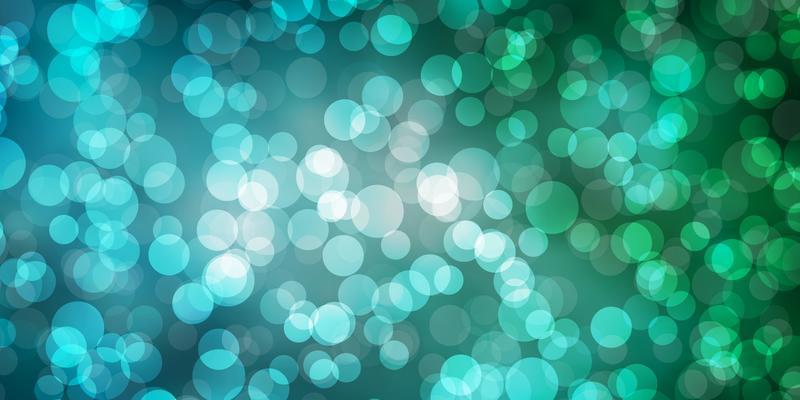 Light Blue, Green vector template with circles.