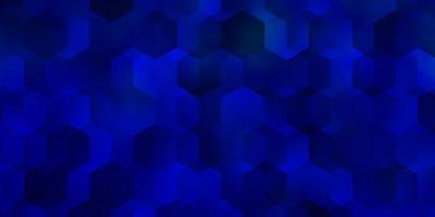 Dark BLUE vector layout with hexagonal shapes.