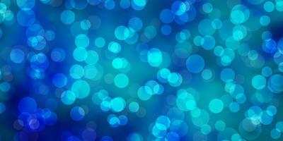 Light BLUE vector backdrop with circles