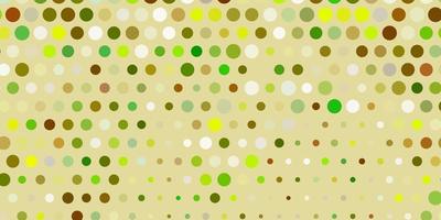 Light green, yellow vector layout with circle shapes.