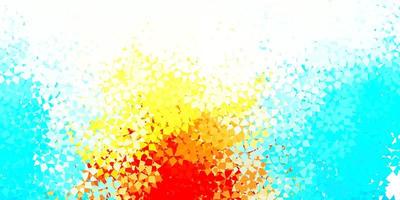 Light blue, yellow vector texture with random triangles.