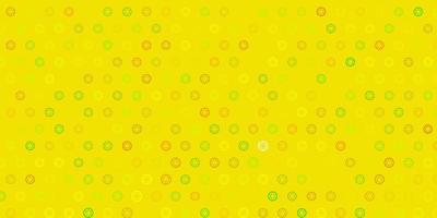 Light Green, Yellow vector template with esoteric signs.