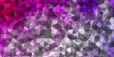 Light Purple, Pink vector background with triangles.