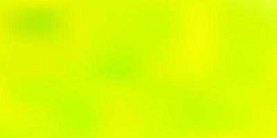 Fondo de desenfoque de vector verde claro, amarillo.