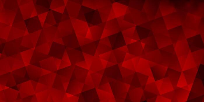 Dark Red vector pattern with polygonal style with cubes.