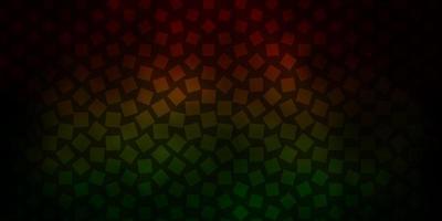 Dark Green, Red vector pattern in square style.