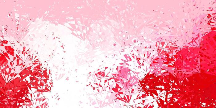 Light pink, red vector layout with triangle forms.
