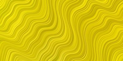 Light Yellow vector texture with curves.