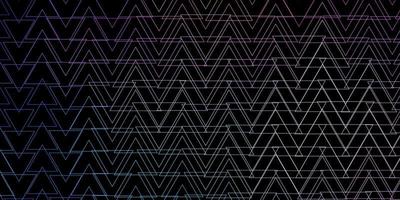 Dark Blue, Red vector background with lines, triangles.