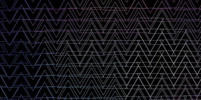 Dark Blue, Red vector background with lines, triangles.