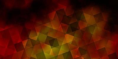 Dark Orange vector layout with rectangles, triangles.