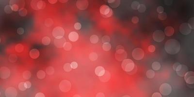 Dark Red vector background with spots