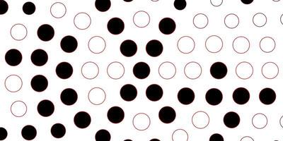 Dark Red vector background with circles