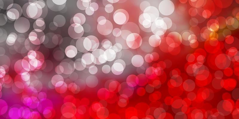 Light Red vector backdrop with dots