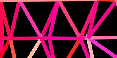 Light pink vector abstract triangle backdrop.