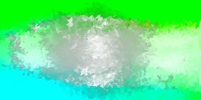 Light green vector triangle mosaic pattern.