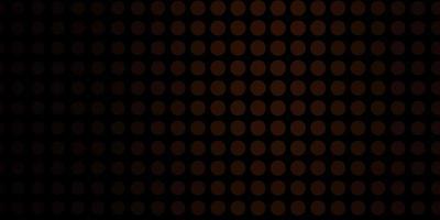 Dark Brown vector background with circles.