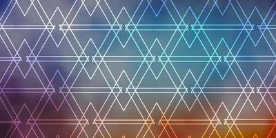Light Blue, Red vector template with lines, triangles.