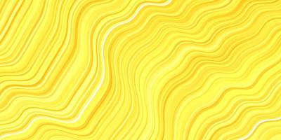 Light Yellow vector pattern with wry lines.