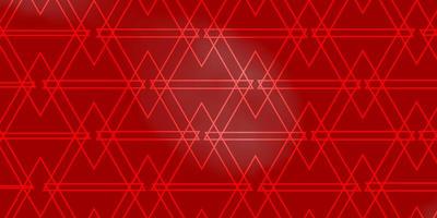 textura de vector rojo claro con estilo triangular.