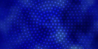 Light BLUE vector template with neon stars