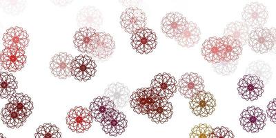 Light multicolor vector doodle background with flowers.