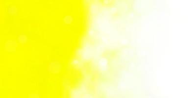 Light Yellow vector background with circles.