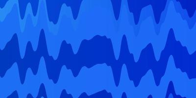 Light BLUE vector background with curves.