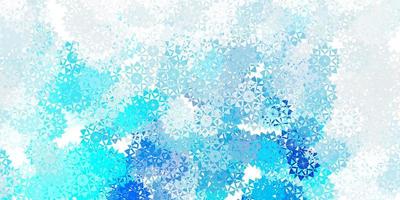 Light blue vector template with ice snowflakes.