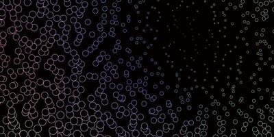 Dark Multicolor vector background with spots.